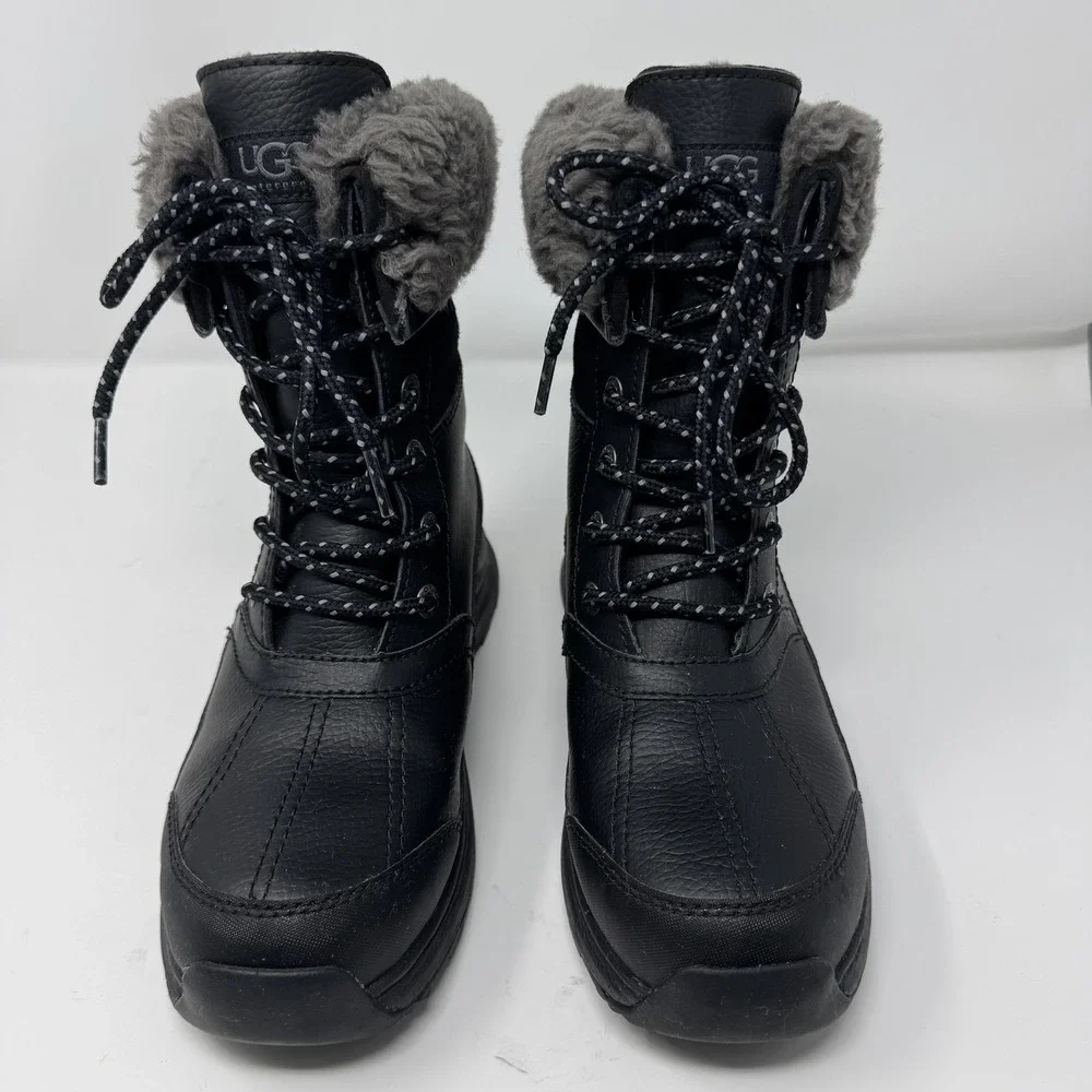 UGG Adirondack III Women's Black Waterproof Winter Snow Boots Size 7.5 Shearling - Picture 12 of 12
